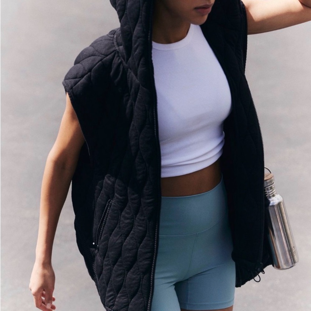 FP Movement Dream Big Black Quilted Vest